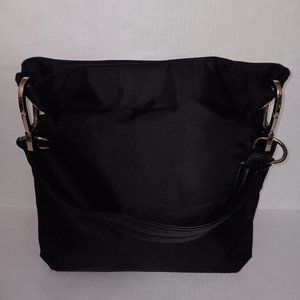 BRACIANO WOMEN'S SHOULDER STRAP HANDBAG WITH SILVER TONE HARDWARE